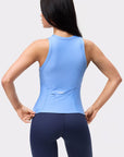 Stronger Running Racerback cornflower blue