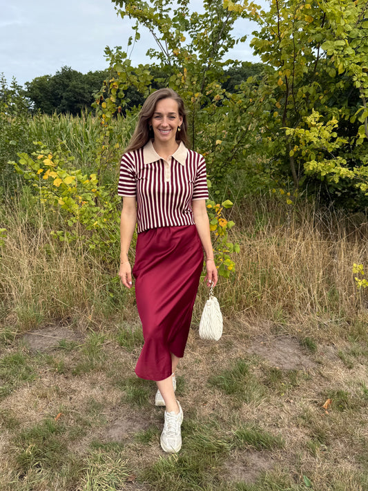 Selana skirt bordeaux TU