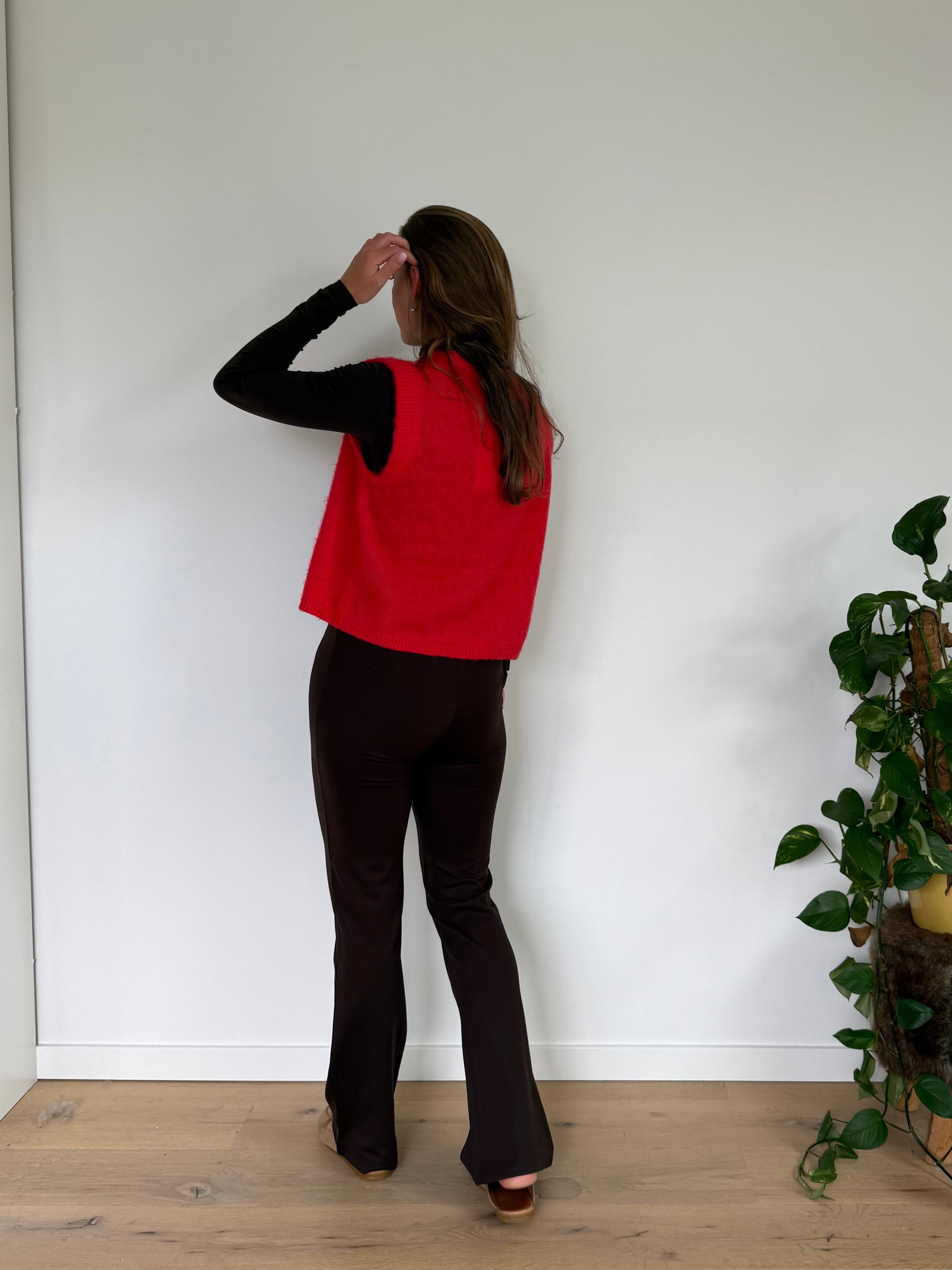 JDY pretty flare broek Bruin