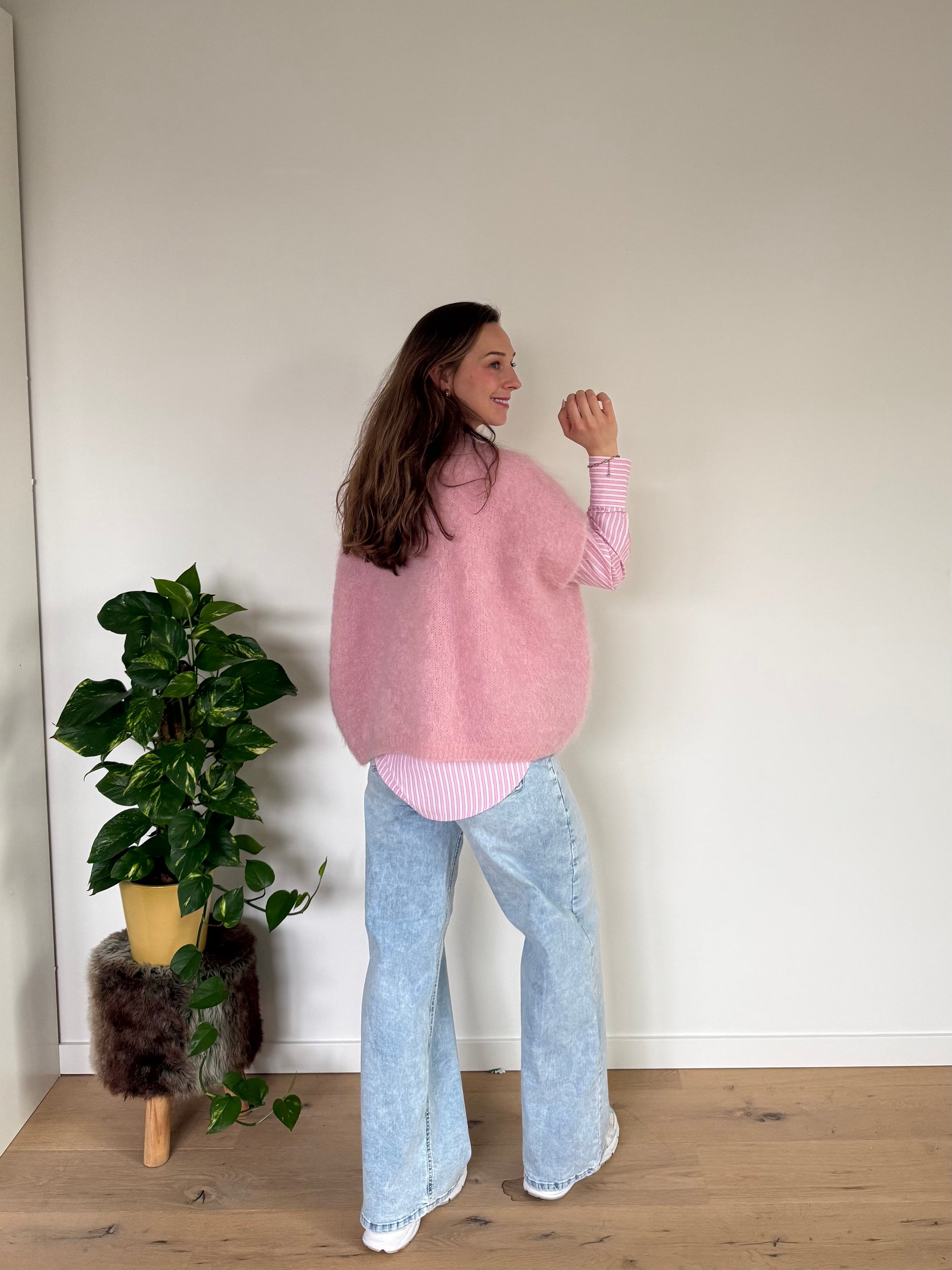 Zyla mohair knit TU Pink