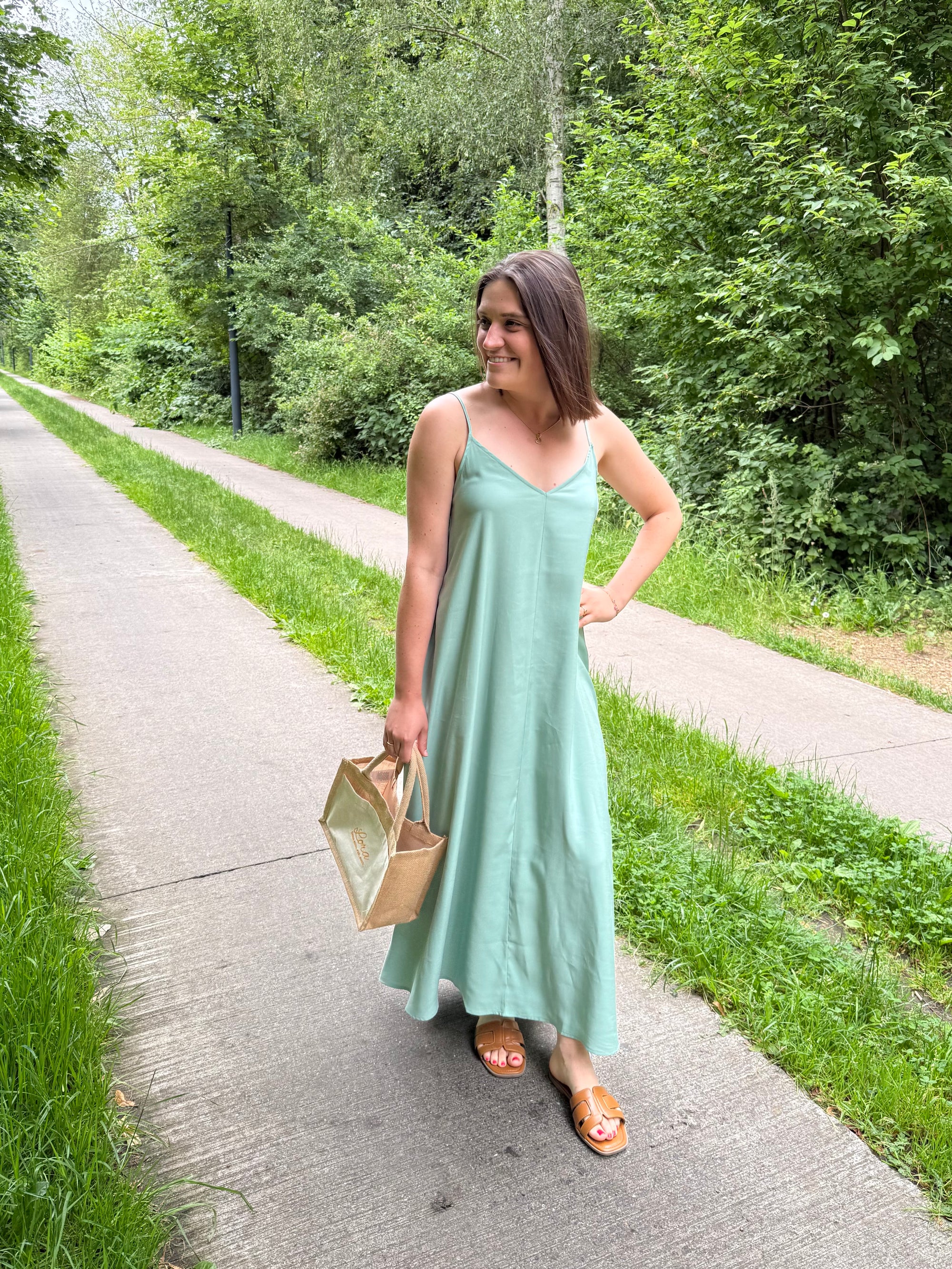 JDY Estelle dress green