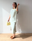 JDY Terry dress Blue/Yellow