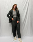 Ichi Fava Blazer green