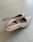 Pink slingback heels
