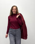 Clara longsleeve bordeaux
