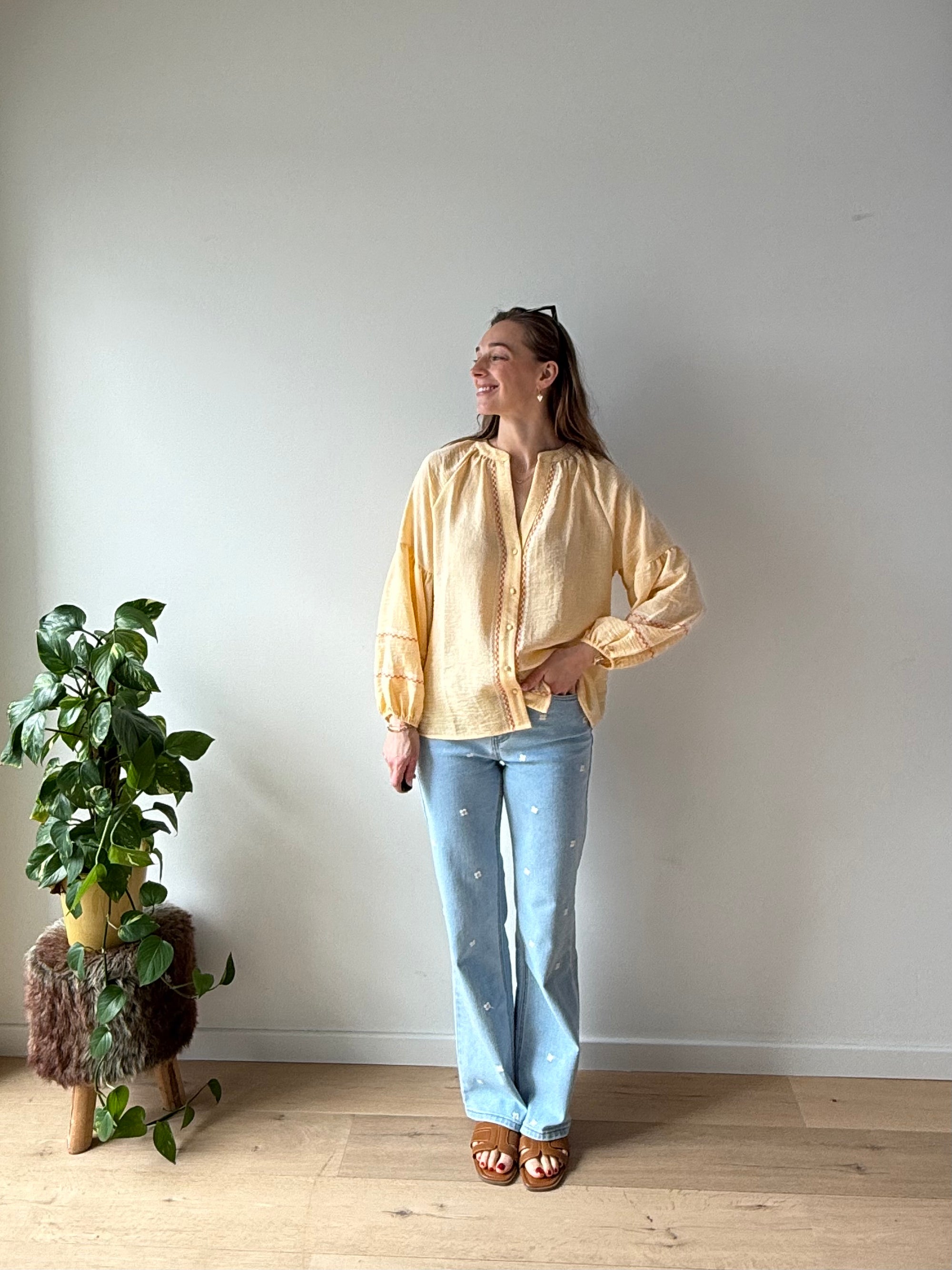Joni Orange blouse