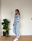 JDY Plum longsteeve stripe Blue