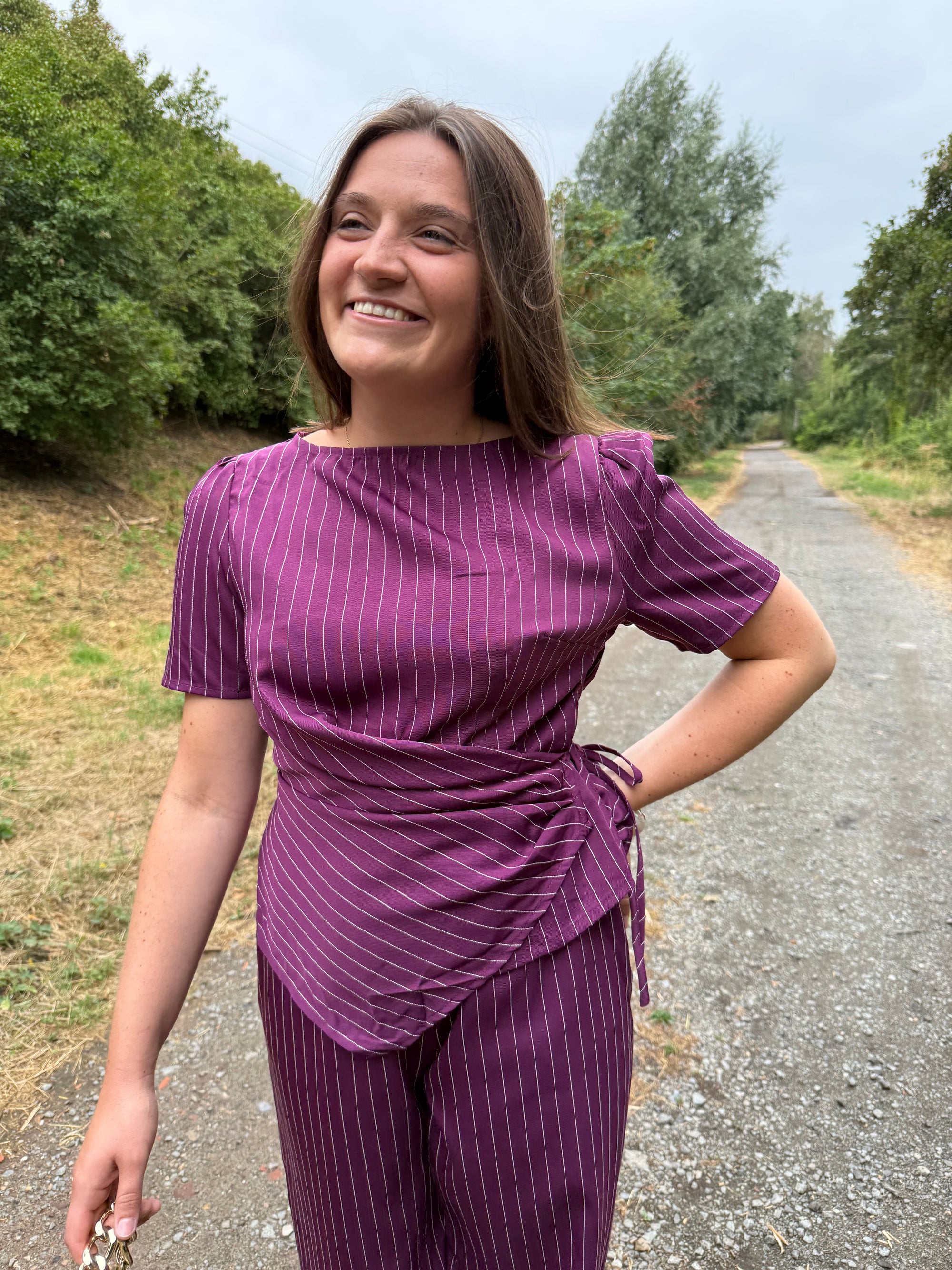 Riva set plum