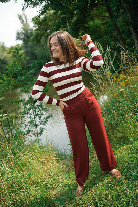 Jdy geggo pants burgundy