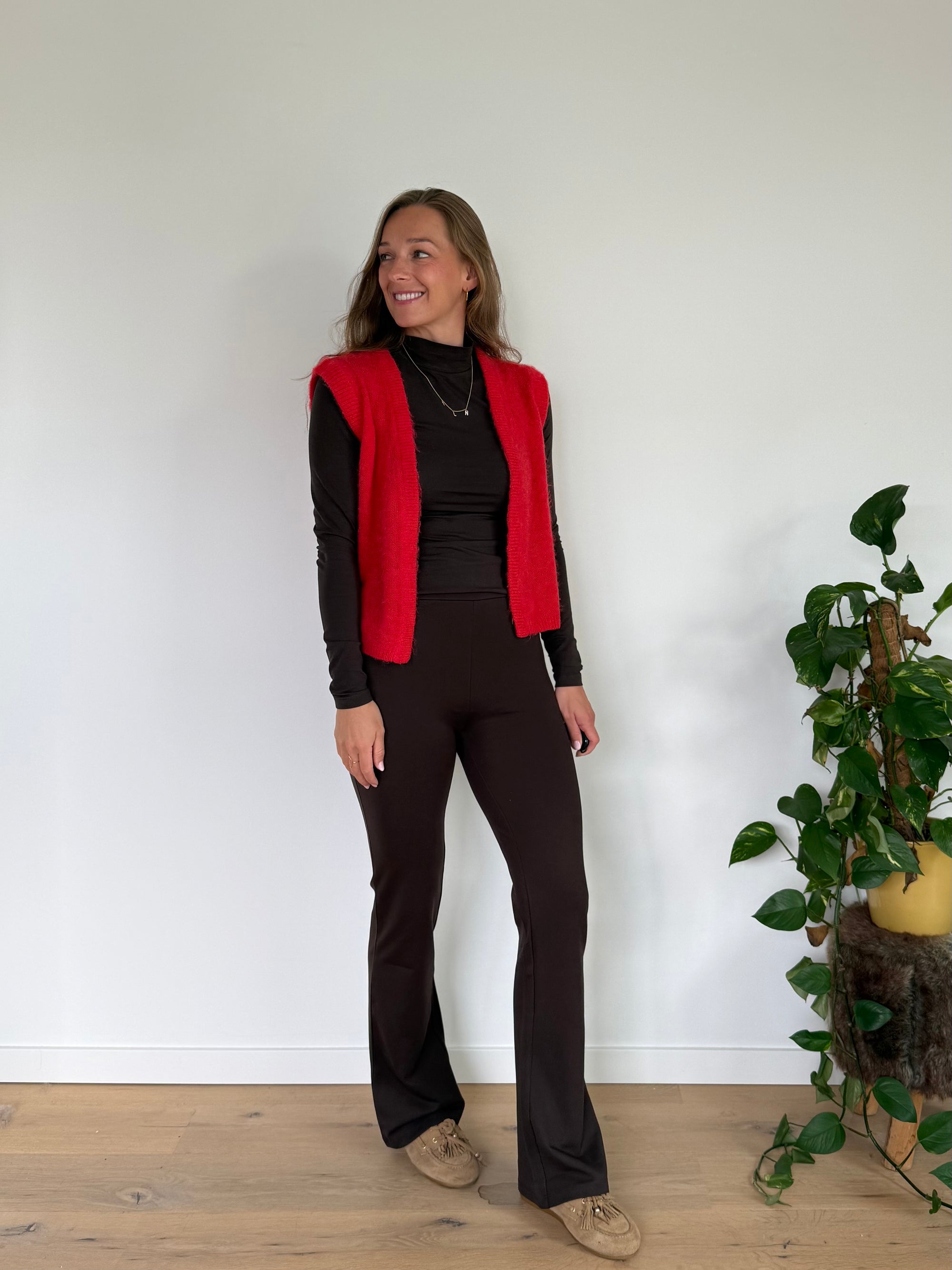 JDY pretty flare broek Bruin