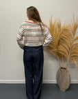 Only Geena knit stripe Rood
