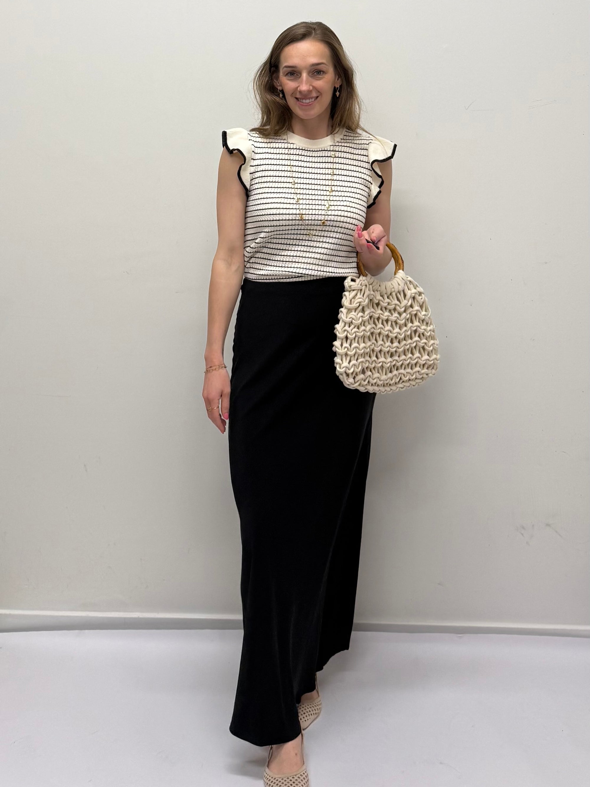 JDY Carice Knit zwart/wit