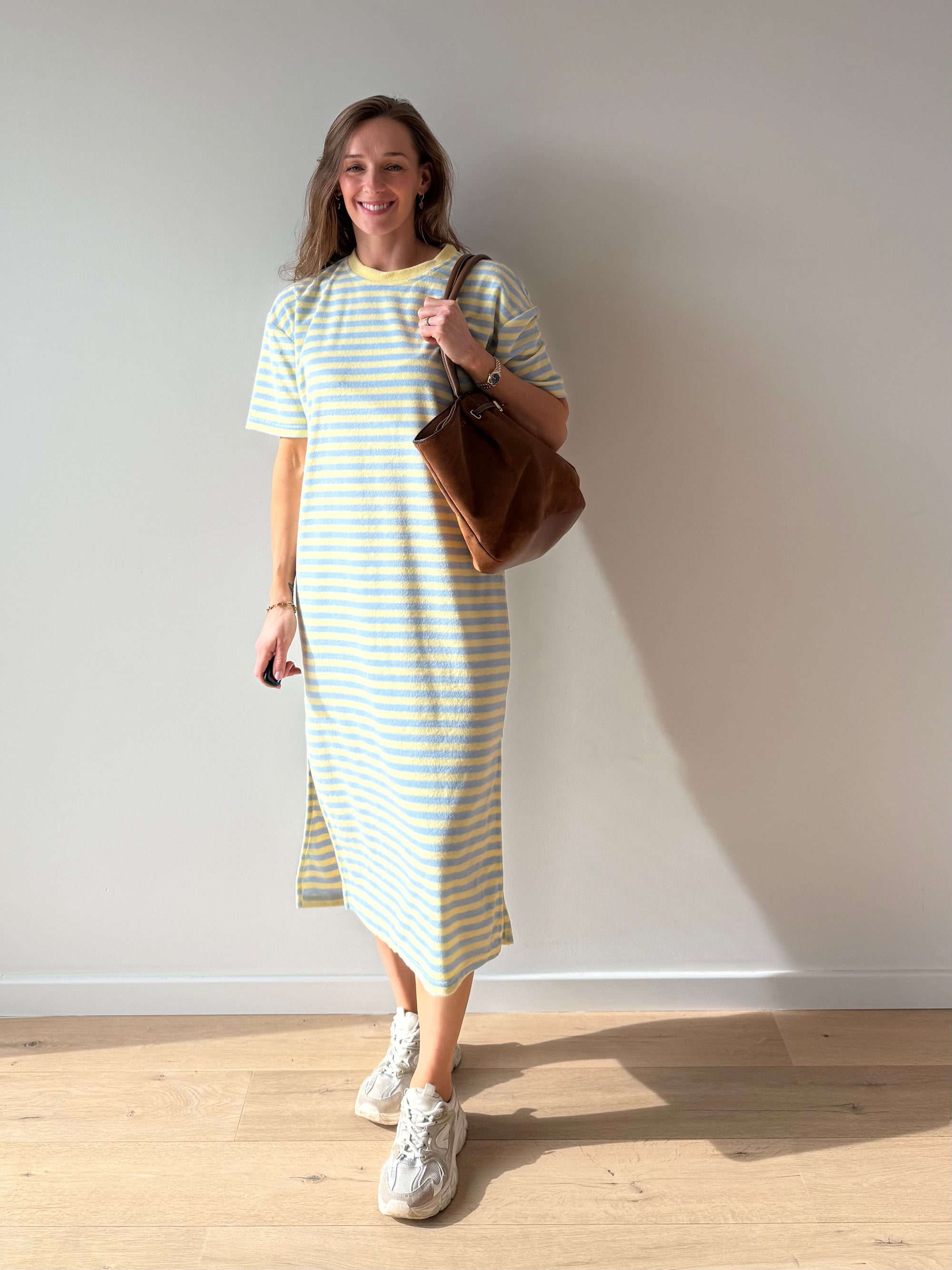 JDY Terry dress Blue/Yellow