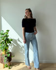 JDY Astra off shoulder knit Blue