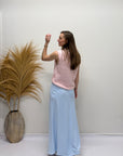 JDY Aya Maxi Skirt Blue