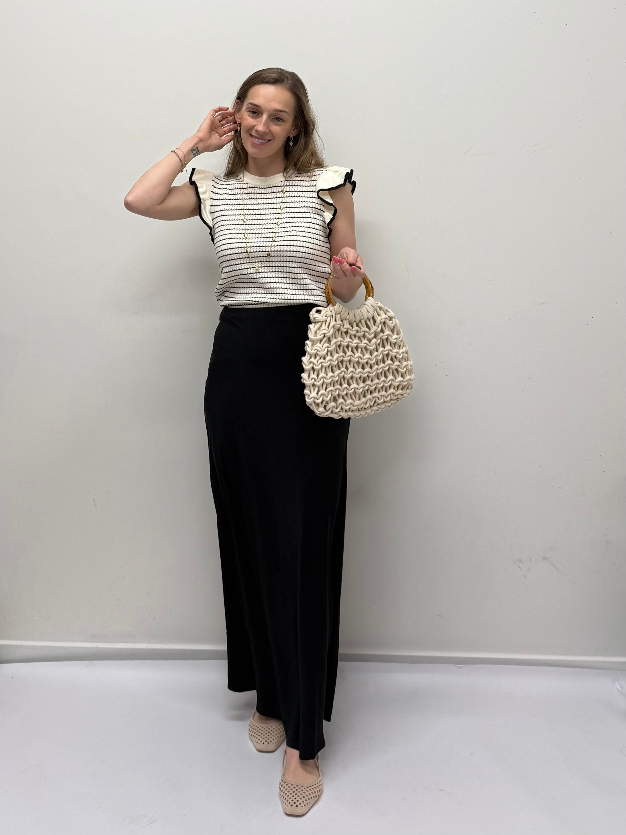 JDY Aya Maxi Skirt Black