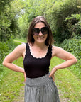 JDY Nanna Top Black/white detail