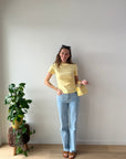 JDY Tessa top butteryellow