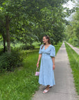 JDY Nora dress blue