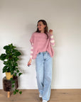 Zyla mohair knit TU Pink