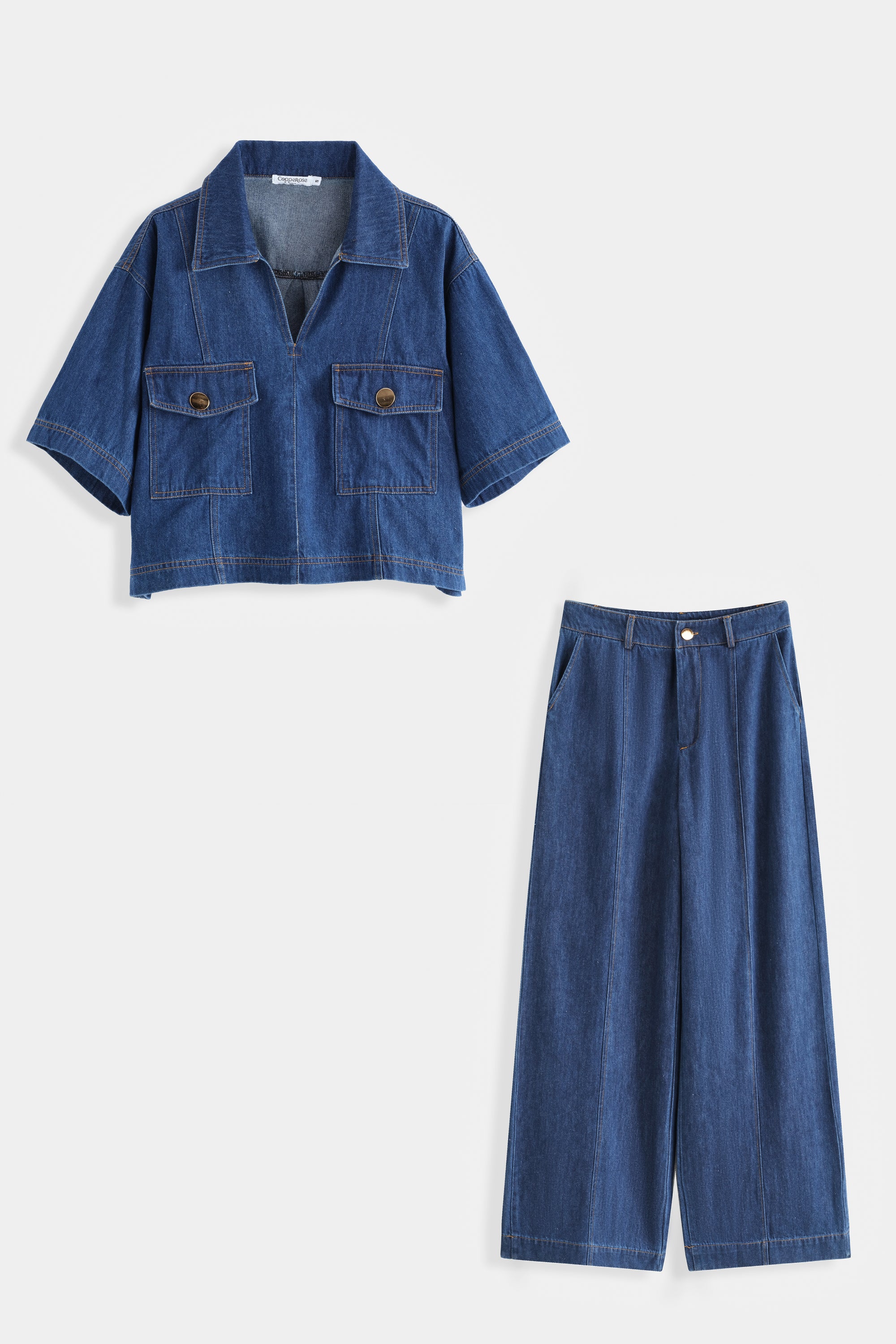 Denim set dark blue