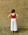 JDY Aura pants white