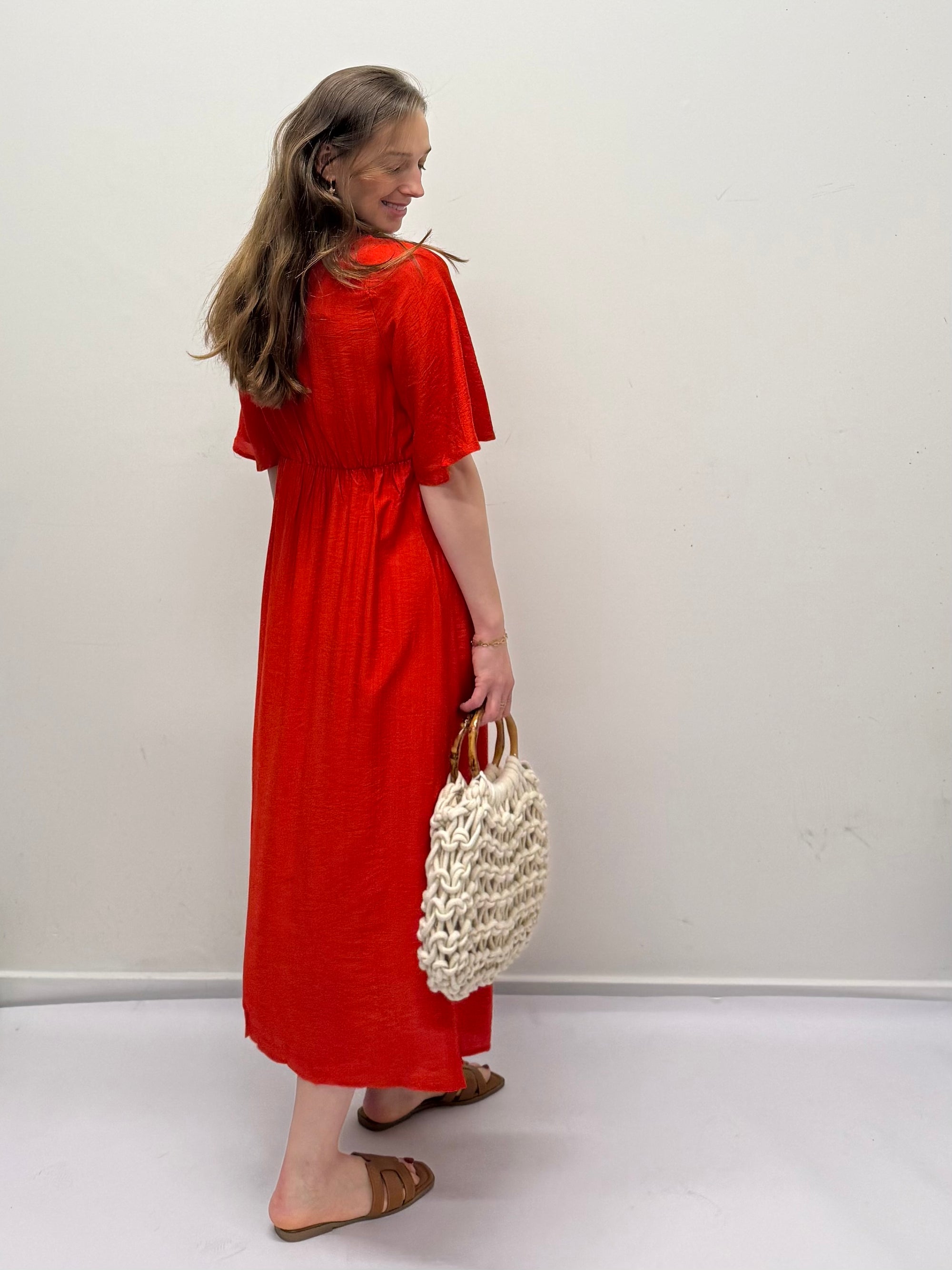 Ichi Imelda Red Dress