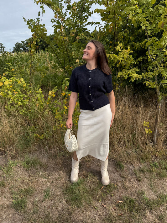JDY Prime Skirt Ecru