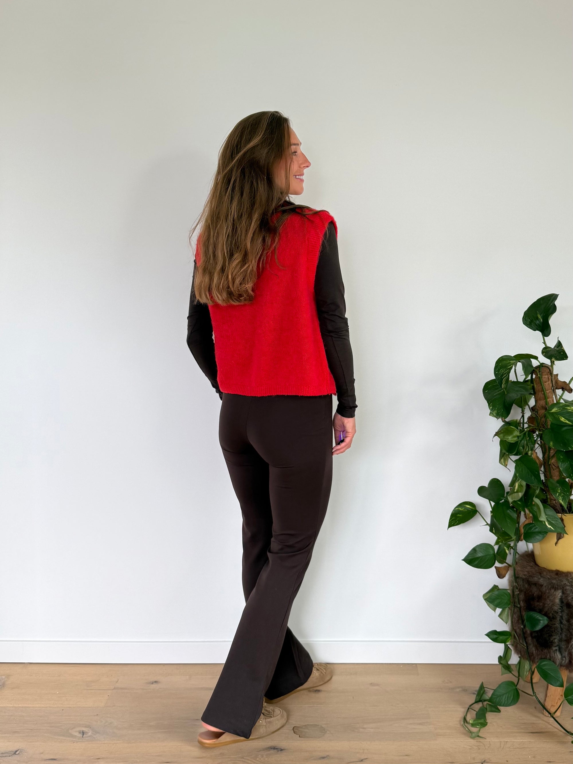 JDY pretty flare broek Bruin