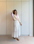 Olivia long white skirt