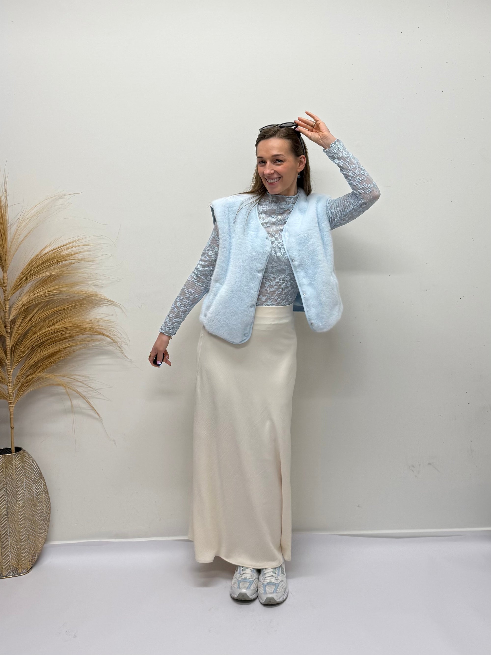 JDY Aya Maxi Skirt Crème