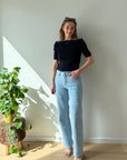 JDY Astra off shoulder knit Blue