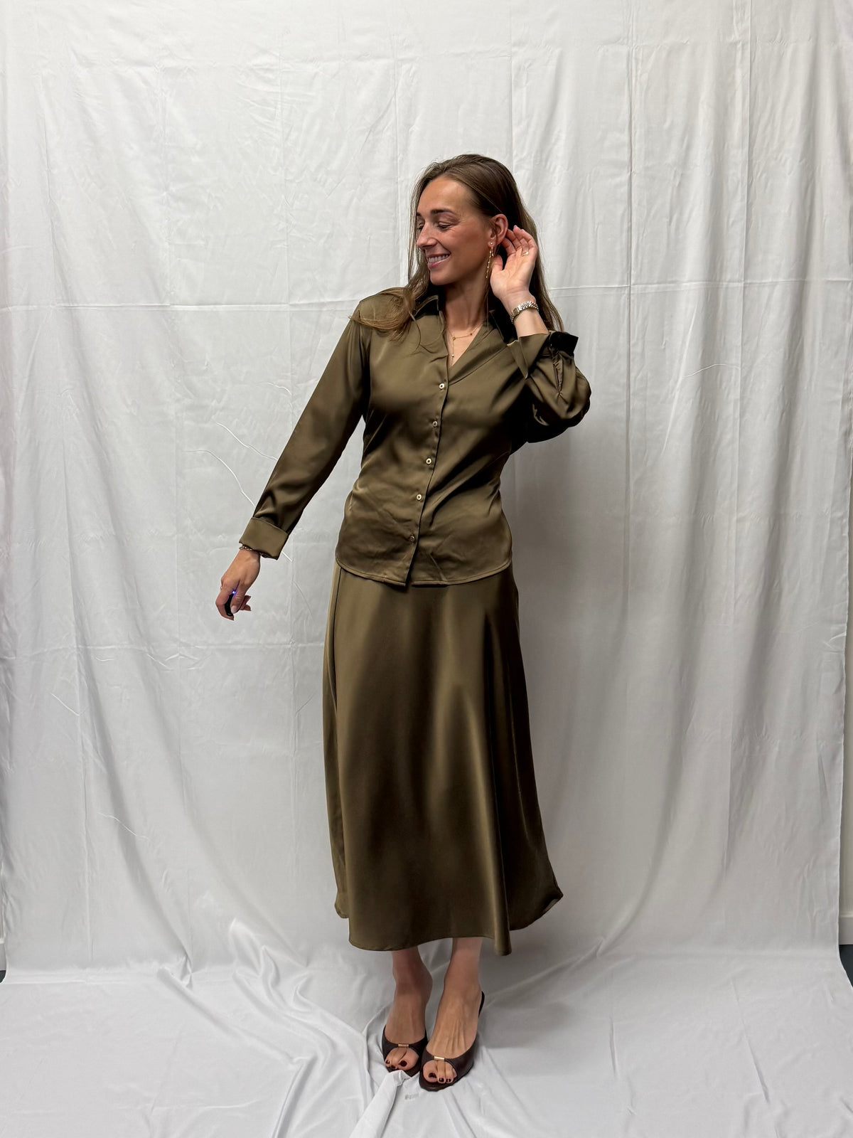 JDY Aria skirt Teak