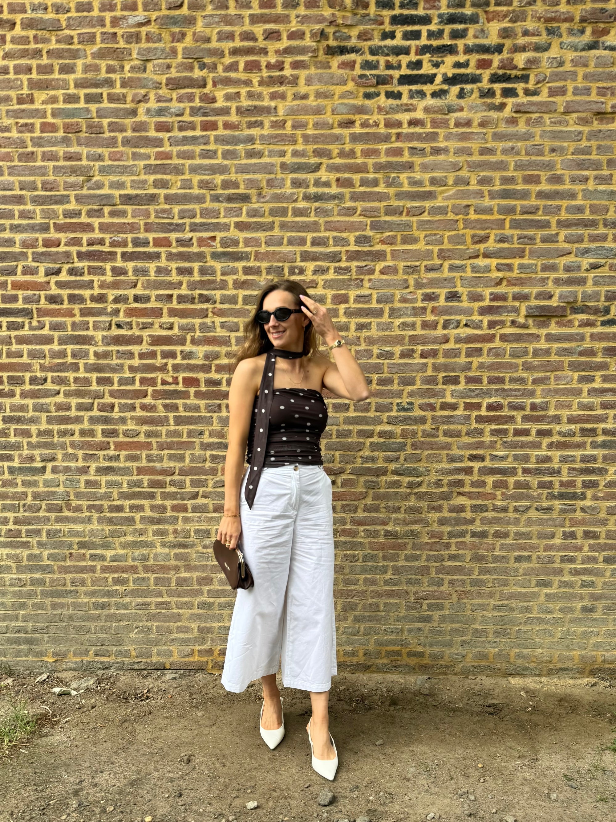 JDY Aura pants white