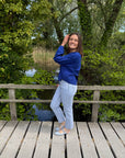 ICHI Linno blouse blauw