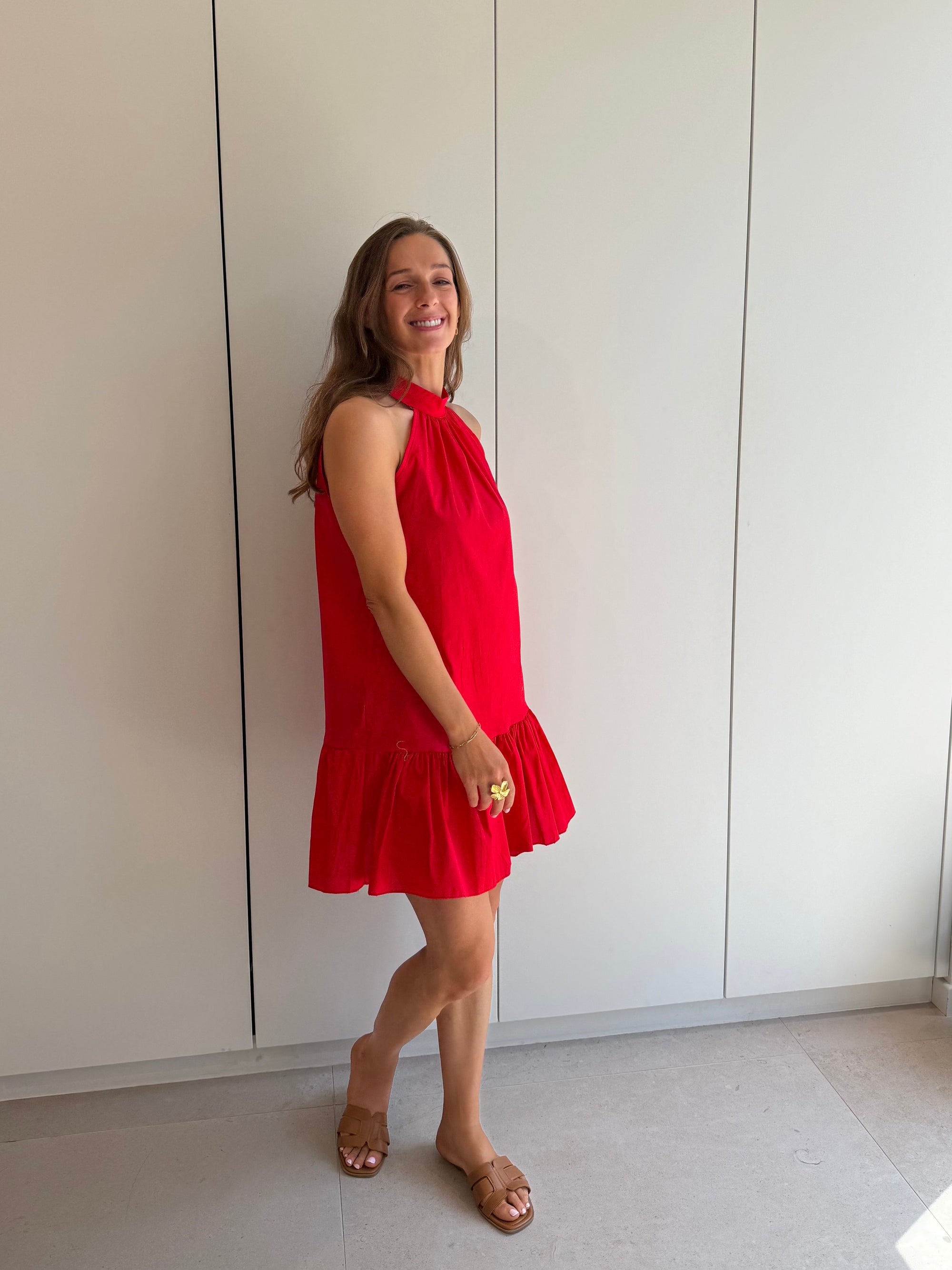 Mila dress red TU