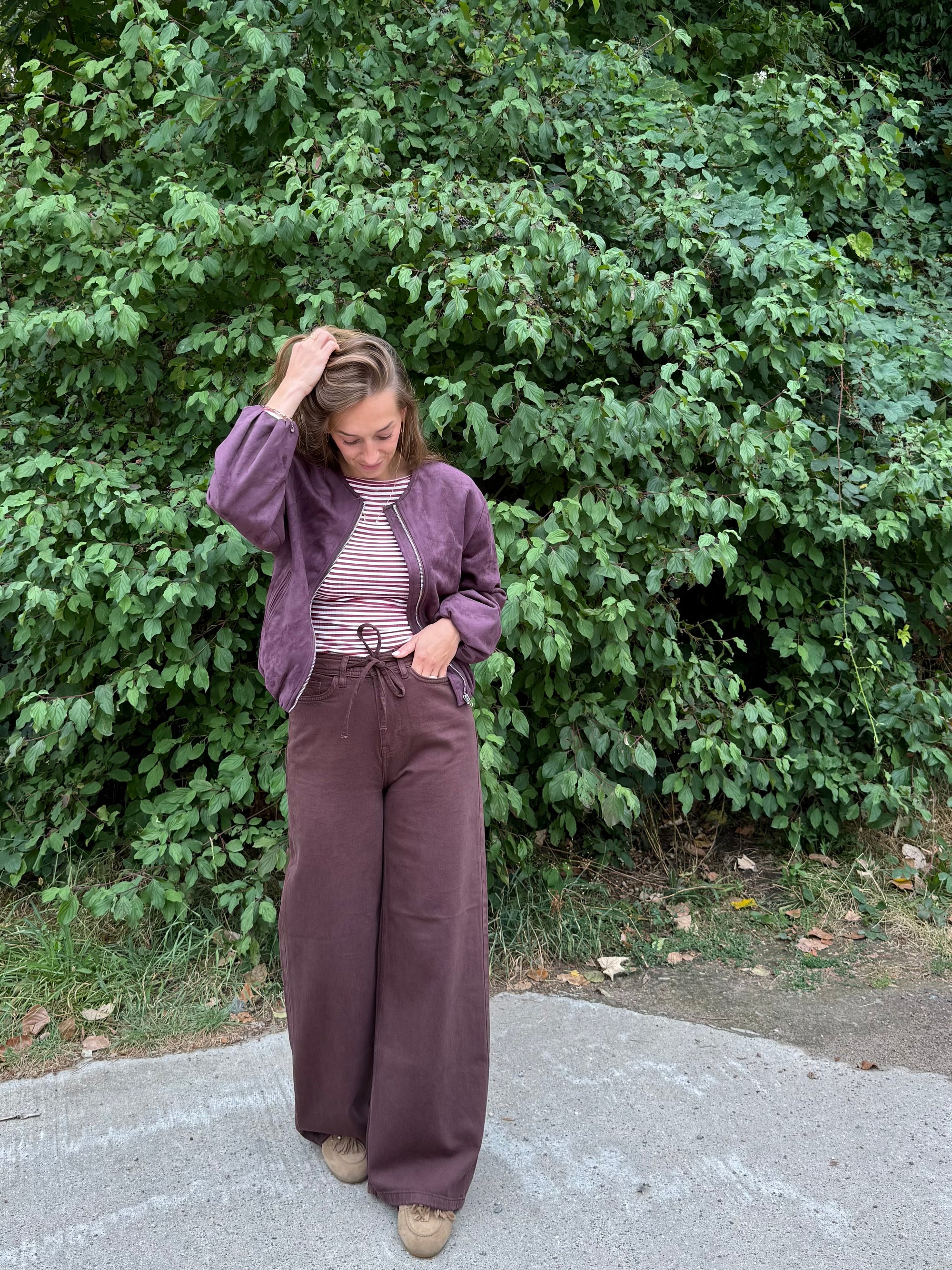 JDY Nia jacket aubergine