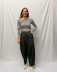 Ichi Fava Barrel broek Green