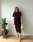 JDY Astra skirt Brown