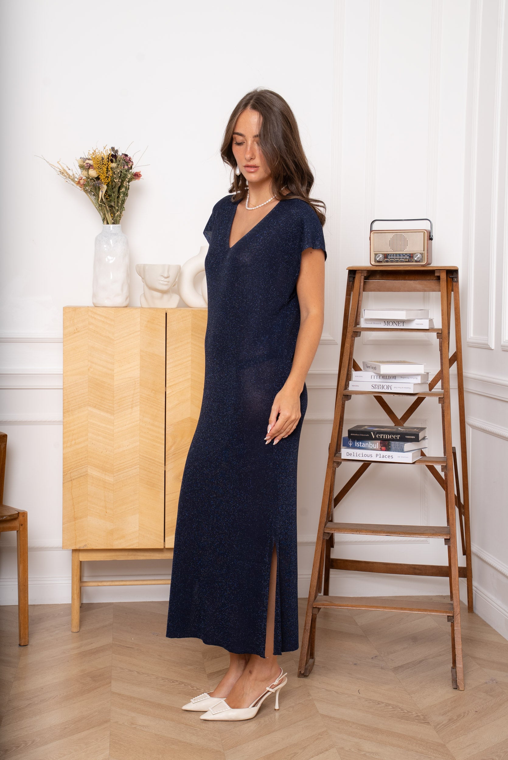 Lizzie blue dress glitter TU