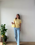 JDY Tessa top butteryellow