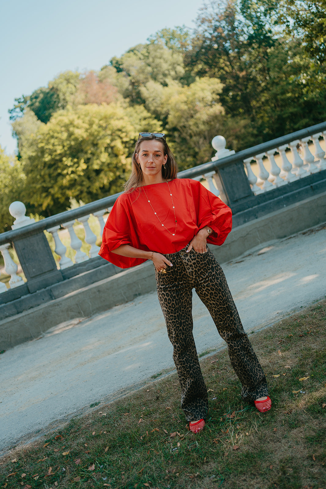 Ivy red blouse TU