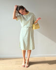 JDY Terry dress Blue/Yellow