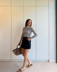 JDY Lucky longsleeve blauw