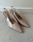 Pink slingback heels