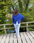 ICHI Linno blouse blauw