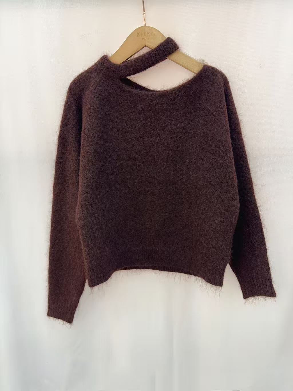 off shoulder pull TU BROWN