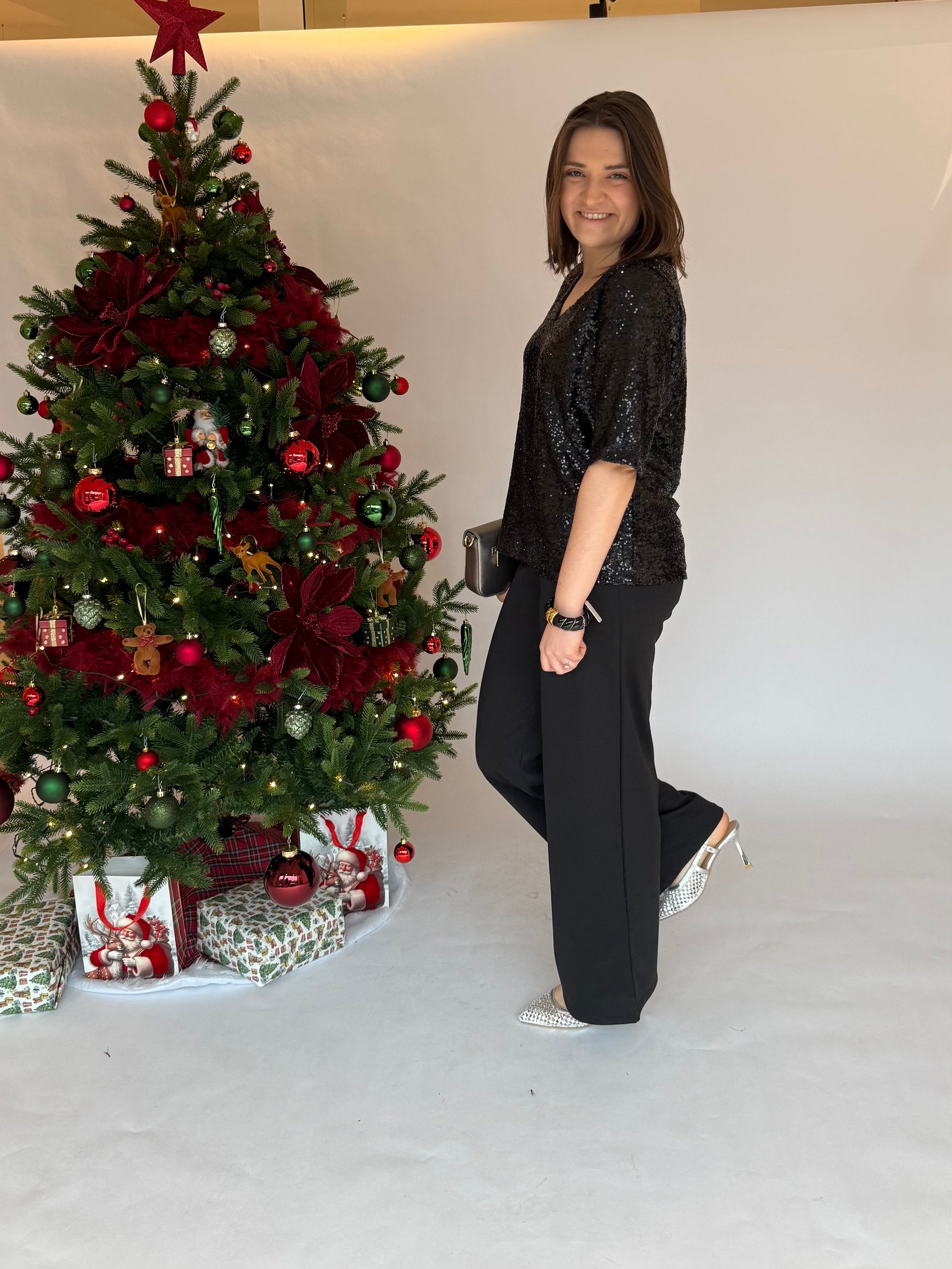 Ichi Fauca Glitter top