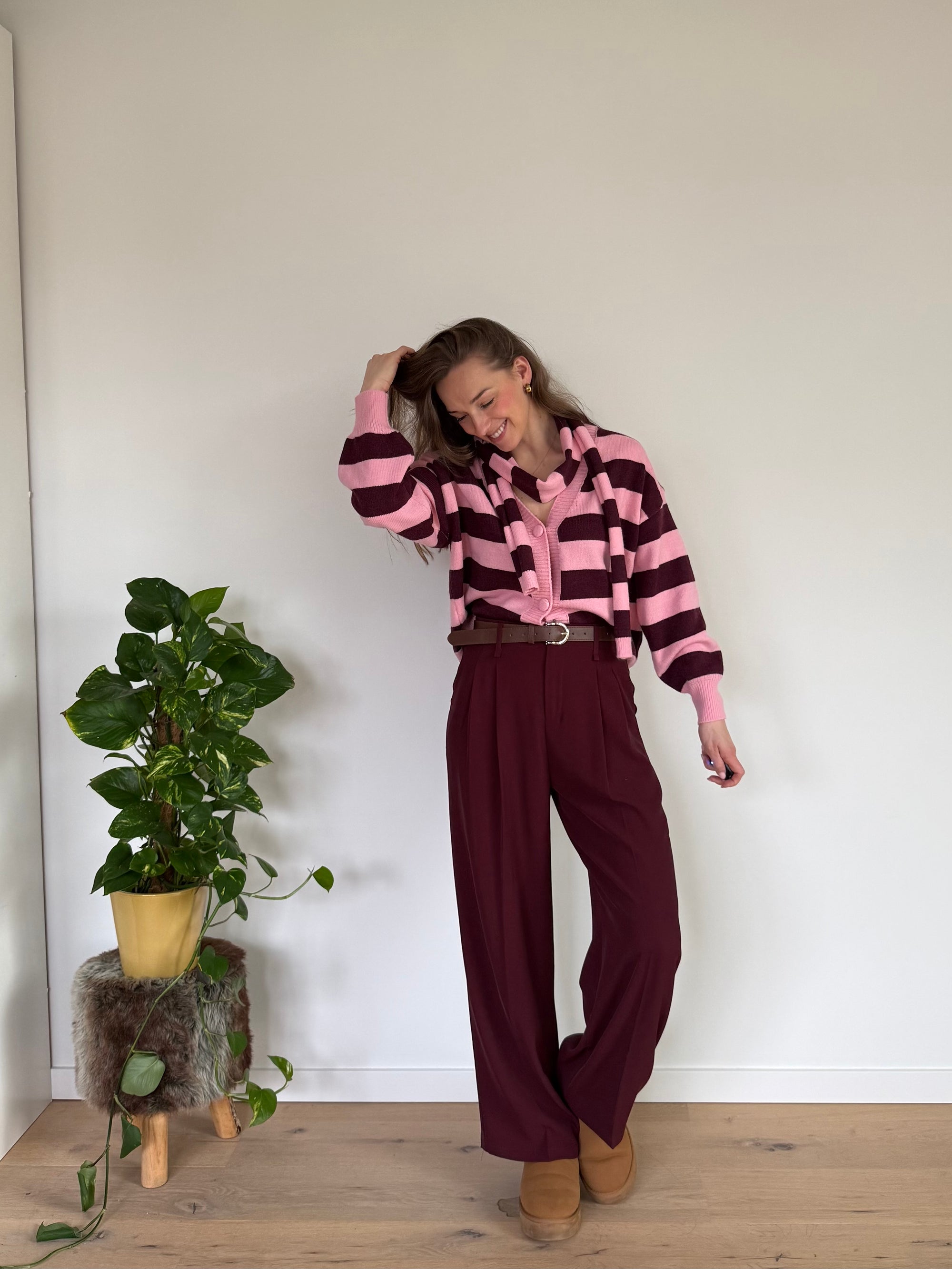 Cardigan with scarf TU