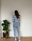 JDY Plum longsteeve stripe Blue